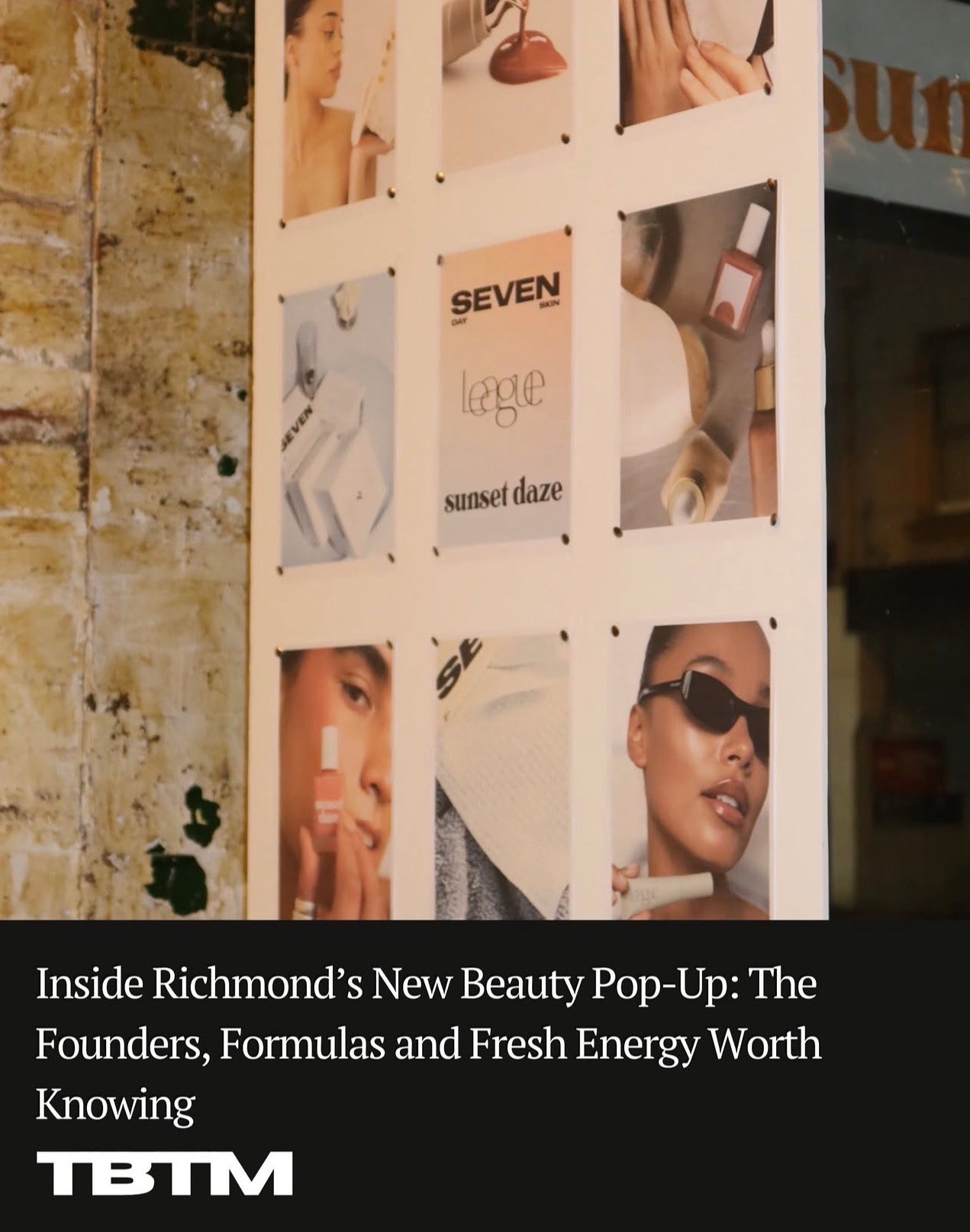 League Beauty featured In The Talk Beauty To Me Richmond Beauty Pop Up Feature
