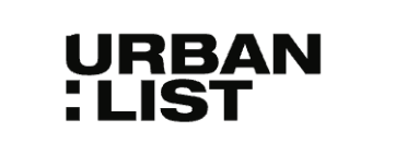 Black 'Urban List' logo on a white background